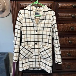 A&F Plaid Coat